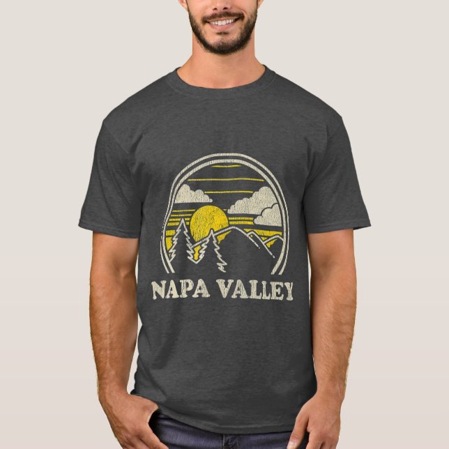 Camiseta Napa Valley California CA Vintage Senderismo (Anverso)