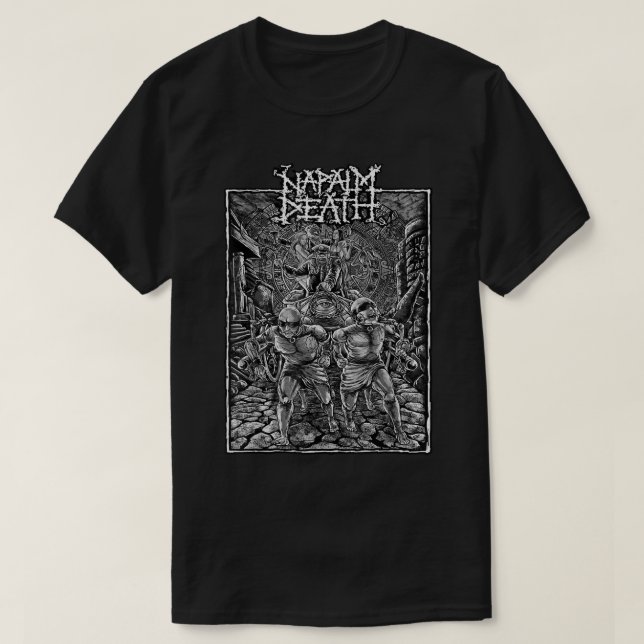 Camiseta Napalm Death  (Diseño del anverso)