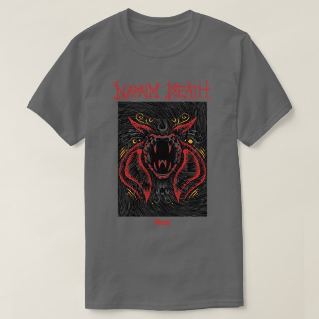 Camiseta Napalm Muerte Kandra escorpión2 (Diseño del anverso)
