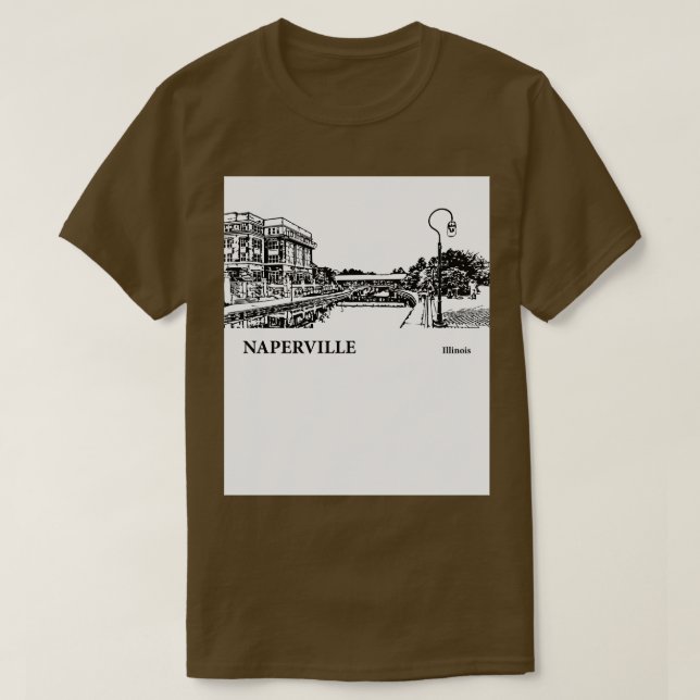 Camiseta Naperville Illinois TShirt 1 (Diseño del anverso)
