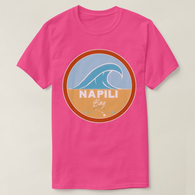 Camiseta Napili Bay Beach Hawaii Pacific Ocean Beach Waves (Diseño del anverso)