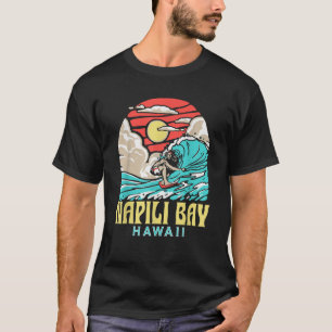 Camiseta Napili Bay Beach Hawaii Vintage Aloha Surfer Ret