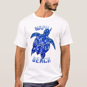 Camiseta Napili Beach Hawaii Vacaciones Tortuga Tribal
