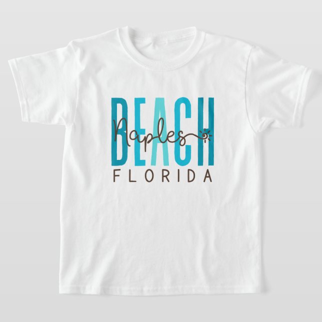 Camiseta Naples Beach Florida (Océano) (Distribución)