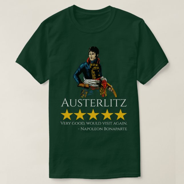 Camiseta Napoleón Bonaparte Austerlitz Meme de Historia Fra (Diseño del anverso)