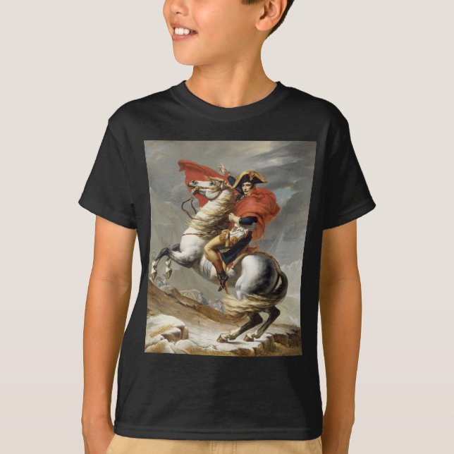 Camiseta Napoleón cruzando los Alpes - Jacques-Louis David (Anverso)