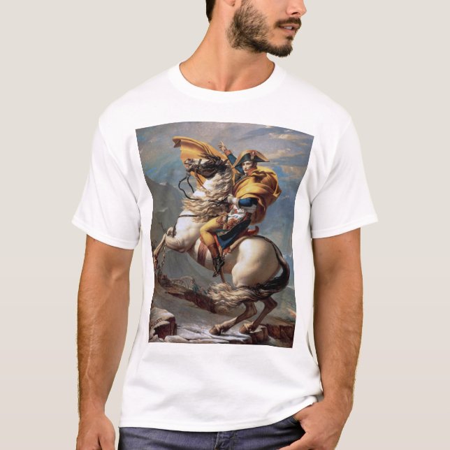 Camiseta Napoleón cruzando los Alpes, Jacques-Louis David (Anverso)