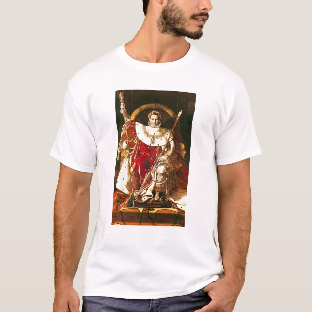 Camiseta Napoleón I sobre el trono imperial, 1806 (Anverso)