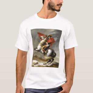 Camiseta Napoleon que cruza el paso magnífico de St Bernar