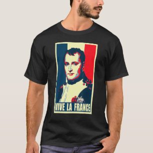 Camiseta Napoleon Vive La France Propaganda Poster