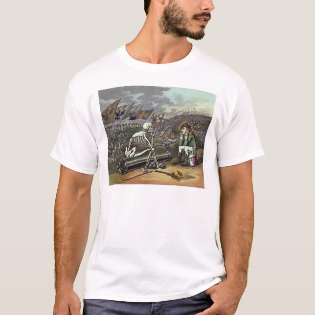 Camiseta Napoleon y esqueleto, décimo octavo (Anverso)