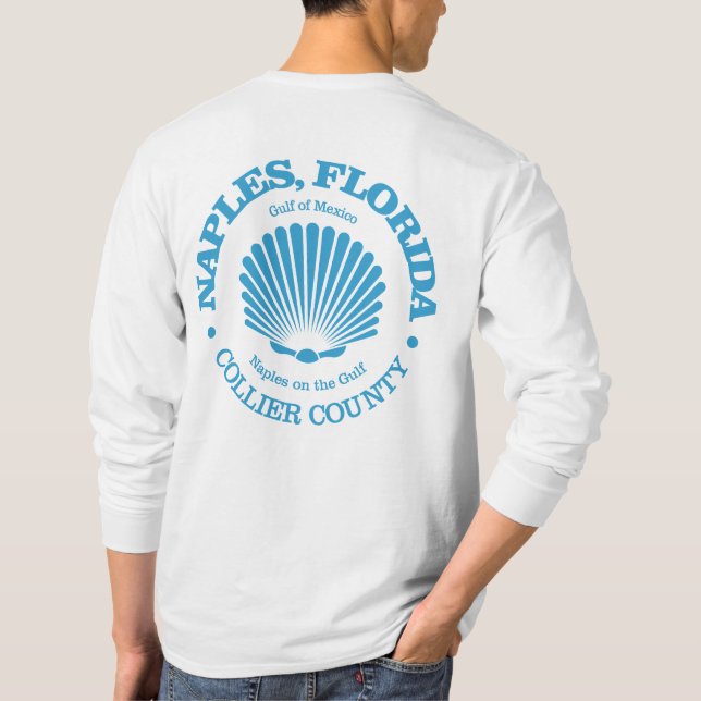Camiseta Nápoles Fl (concha de mar) (Reverso)