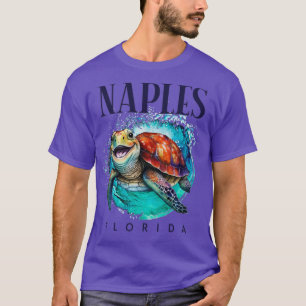 Camiseta Nápoles Florida Acuarela Feliz Turba de Mar