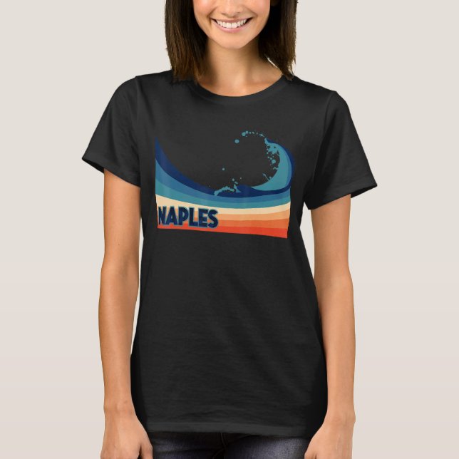 Camiseta Nápoles Florida Retro Vela y Pesca Vacante (Anverso)