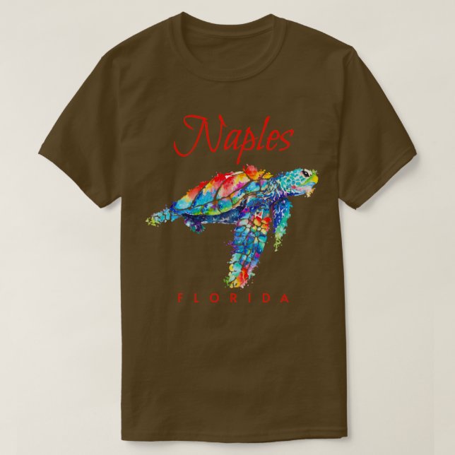 Camiseta Nápoles Florida Turba acuática (Diseño del anverso)