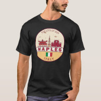 Nápoles Italia City Skyline Emblem
