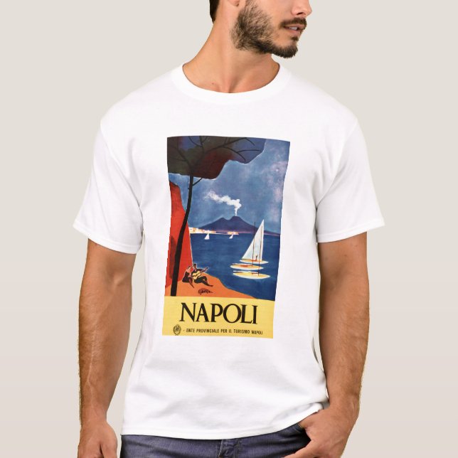 Camiseta Nápoles NAPOLI ITALIA Vintage (Anverso)