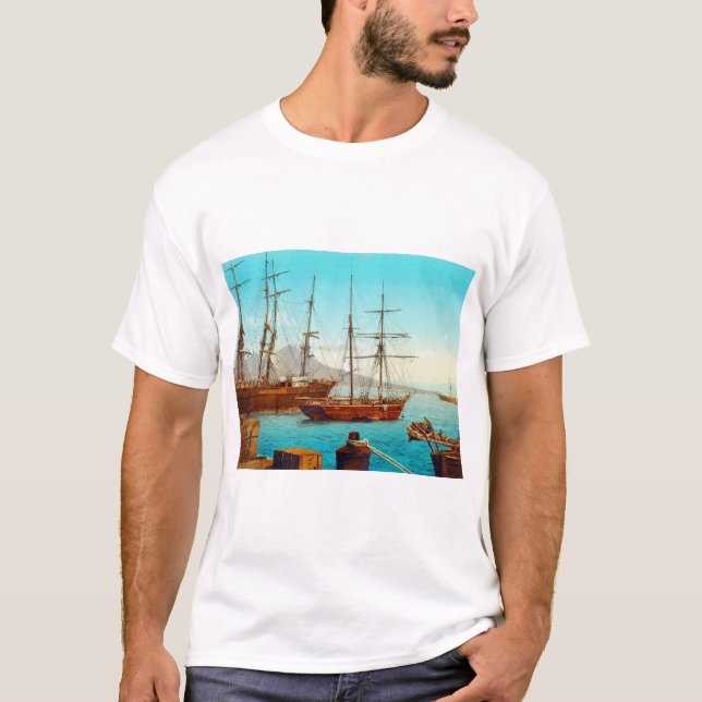 Camiseta Nápoles puerto Italia 1800 (Anverso)
