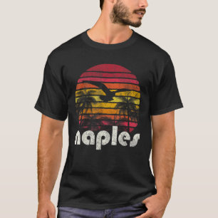 Camiseta Nápoles retro vintage Fl Florida Hombres estilo añ