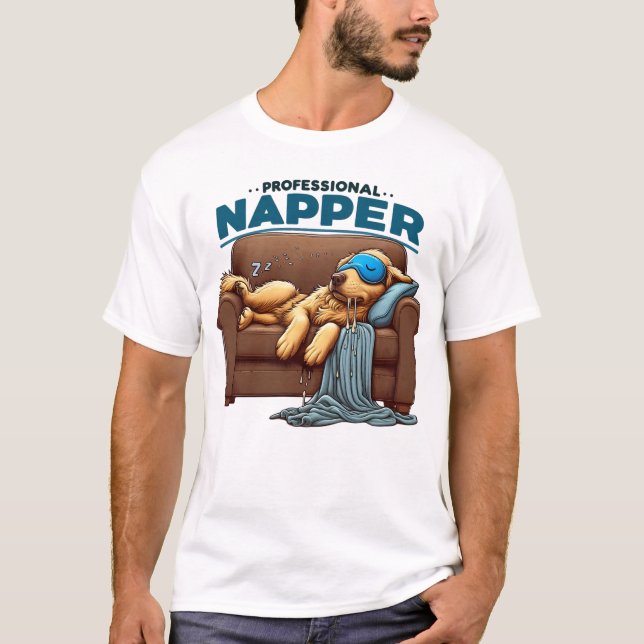 Camiseta Napper profesional - Personalizado gracioso de Per (Anverso)