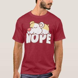 Camiseta Napping Hamster Tee Funny Nope Lazy Mascotas Lover