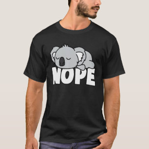 Camiseta Napping Koala Tee Funny Nope Lazy Animales Lover P