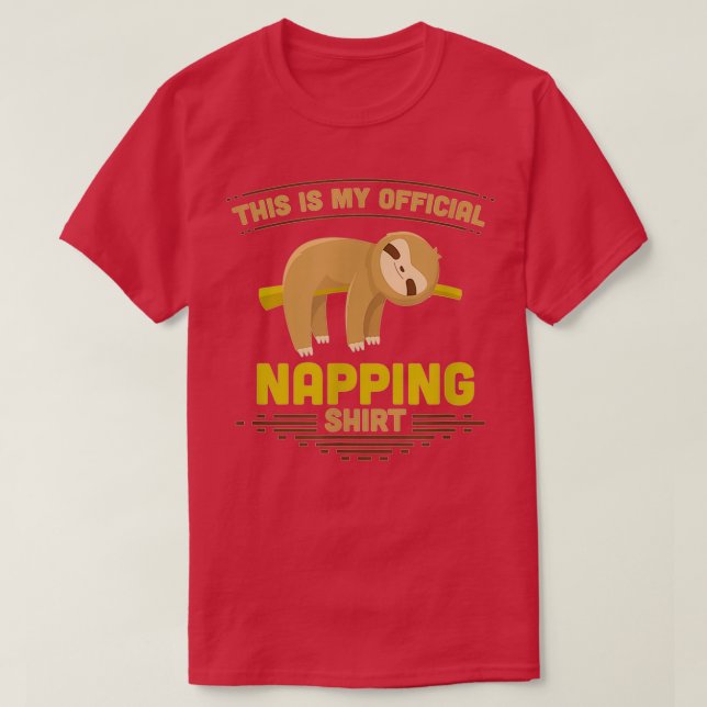 Camiseta Napping Sloth Mode Andise Running Team Gift (Diseño del anverso)
