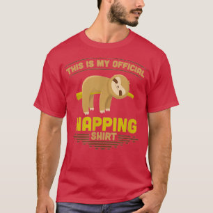 Camiseta Napping Sloth Mode Andise Running Team Gift