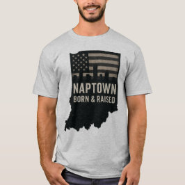 Camiseta Naptown Indiana nació y creció el té