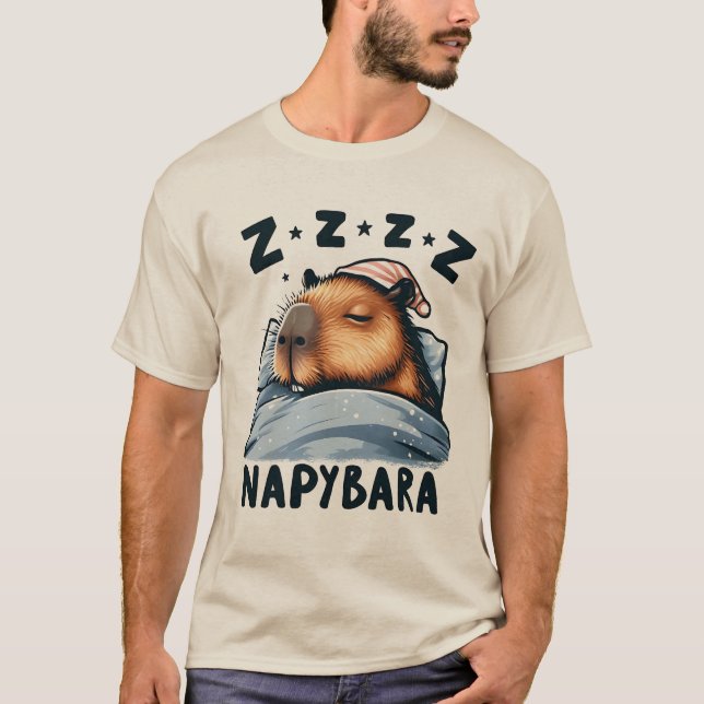 Camiseta Napybara - Sleeping Capybara (Anverso)