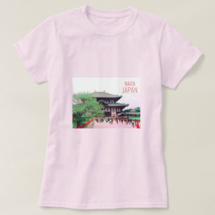 Camiseta Nara Japón famoso viaje al templo