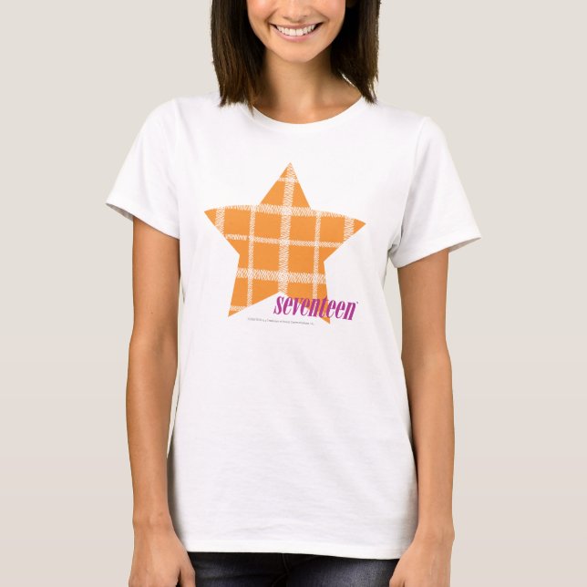 Camiseta Naranja 2 de la tela escocesa (Anverso)
