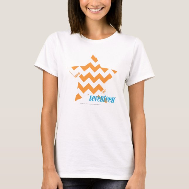 Camiseta Naranja 3 del zigzag (Anverso)