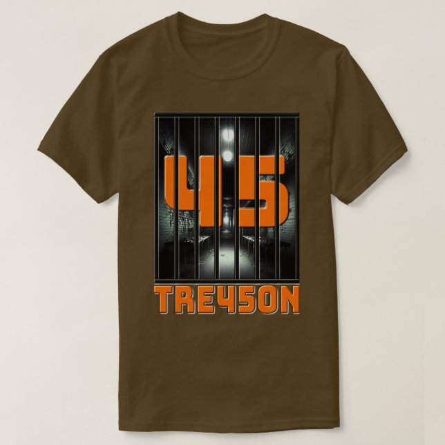 Camiseta Naranja 45 TRE45ON (Diseño del anverso)