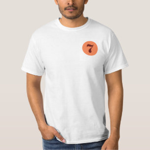 Camiseta Naranja afortunado 7