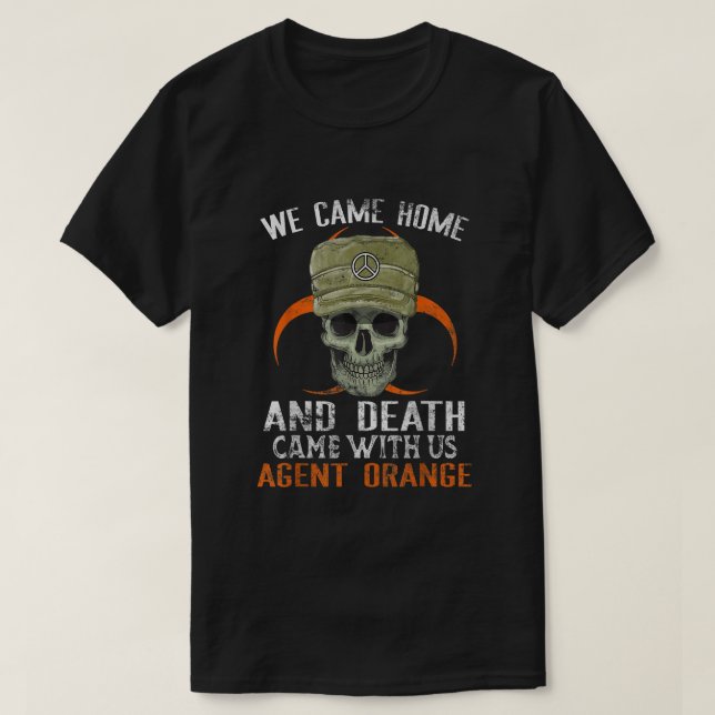 Camiseta Naranja agente Vietnam Víctimas militares retirada (Diseño del anverso)