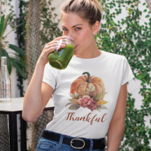 Naranja Agradecimiento Calabaza Autumn Floral Acci