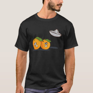 Camiseta Naranja Alien Naranja Volando Saucer Ufo Sarcasm