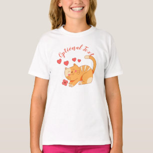 Camiseta Naranja Amante De La Cuta Tabby Kitten
