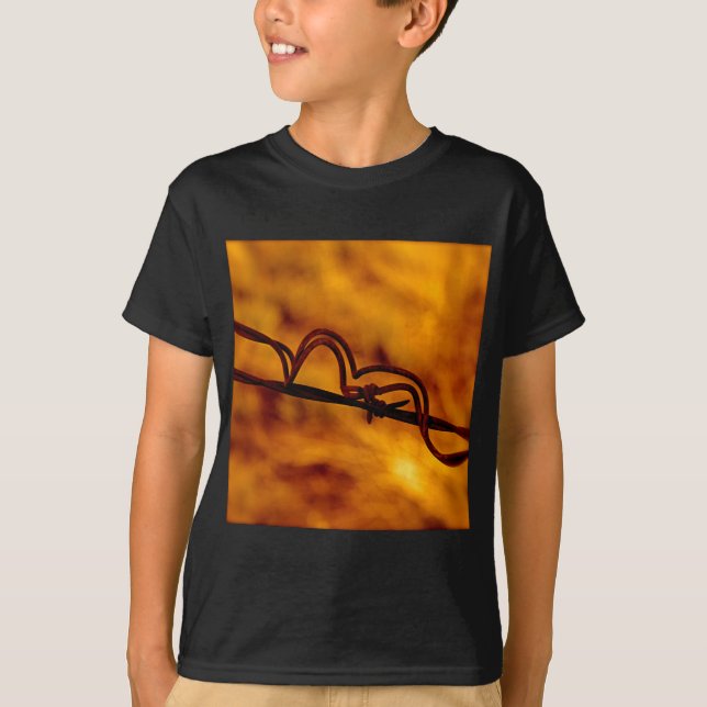Camiseta Naranja Amarillo Barbed Wigue Fugue (Anverso)