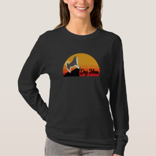 Camiseta Naranja americano Eskimo Sunset Dog Mom Mascota Mo