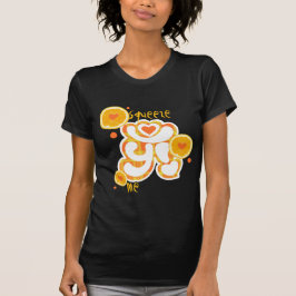 Camiseta Naranja aplastar me aprieta el logotipo de diseño