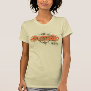 Camiseta Naranja Art Deco Obliviate Spell Graphic