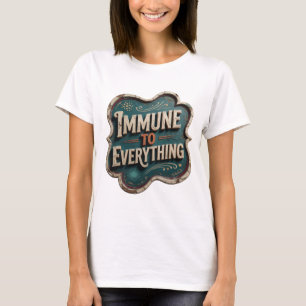 Camiseta Naranja Atractivo INMUNE A TODO