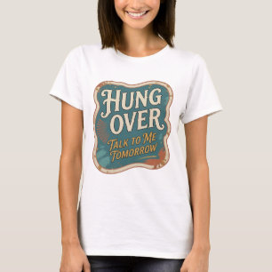 Camiseta Naranja audaz COLGADO HABLE CONMIGO MAÑANA