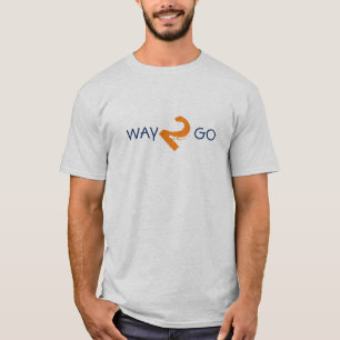 Camiseta NARANJA azul WAY2GO