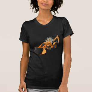 Camiseta Naranja Backhoe Personalizado