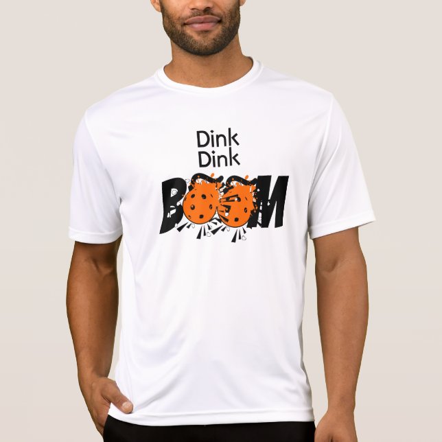 Camiseta Naranja bebedor de pelotas bombardea Dink Dink Boo (Anverso)
