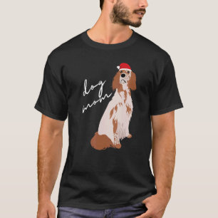 Camiseta Naranja Belton English Setter Dog Mom Navidades