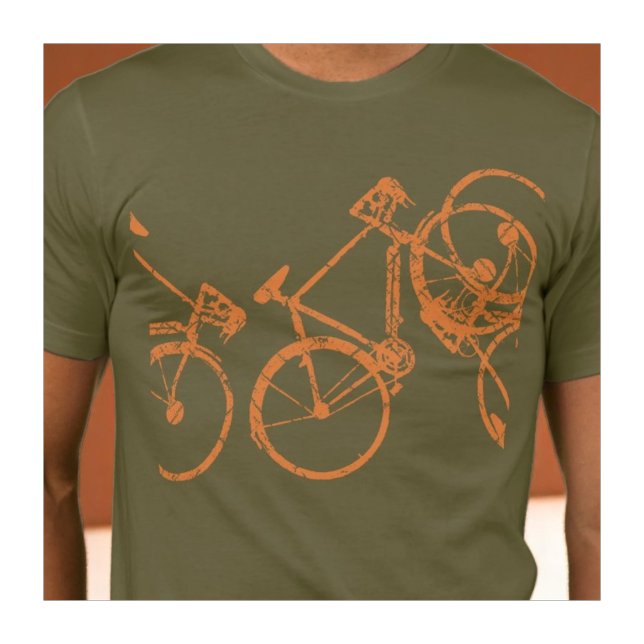 Camiseta naranja-bicis. el biking inspirado (Subido por el creador)